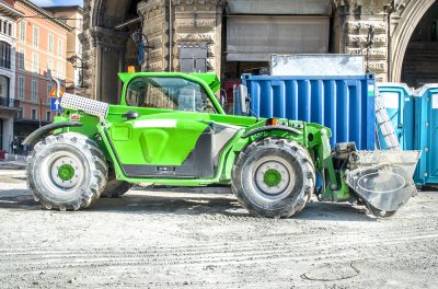 green bulldozer